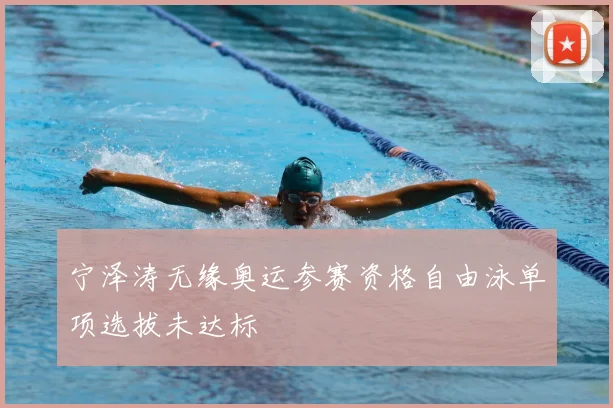宁泽涛无缘奥运参赛资格自由泳单项选拔未达标